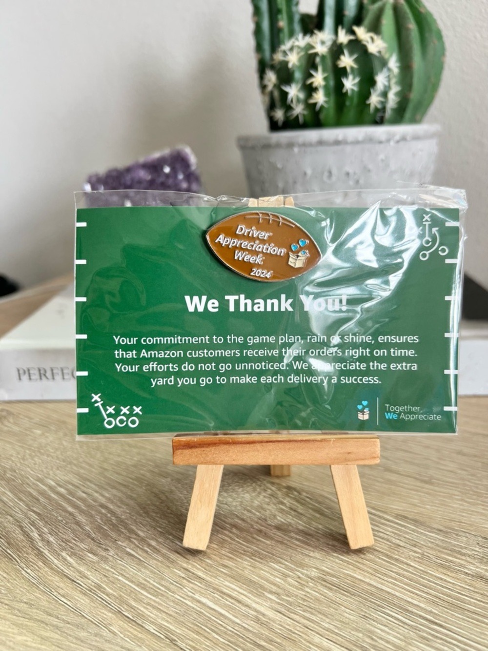 Amazon Driver Appreciation Week 2024 Football Enamel‎ Pin Employee Recognition